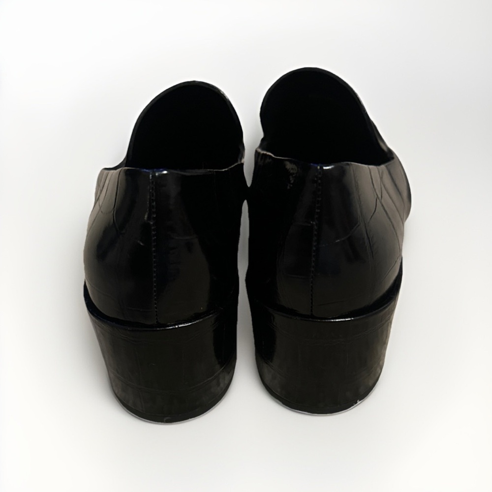 Vince. Women’s  Black Leather Vero Cuoio Slip On Loafers Old Money Preppy Size 7 - Picture 6 of 10